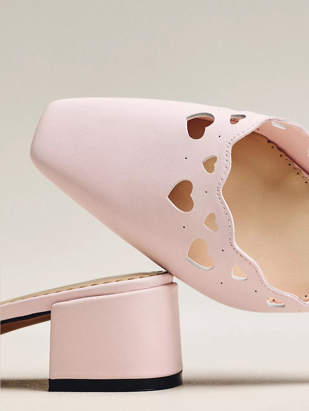 JULIETTE HEART CUTOUT MULES (8) - Picture 2 of 13